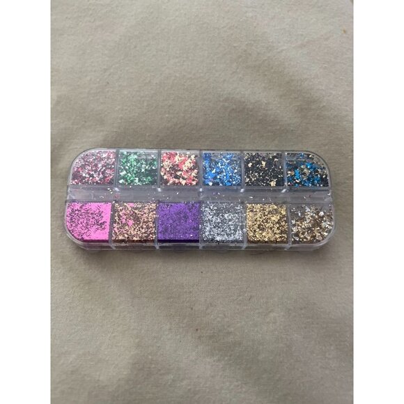 NWT Metallic & Sparkle Nail Design Foil - Set of 12 - Picture 5 of 6